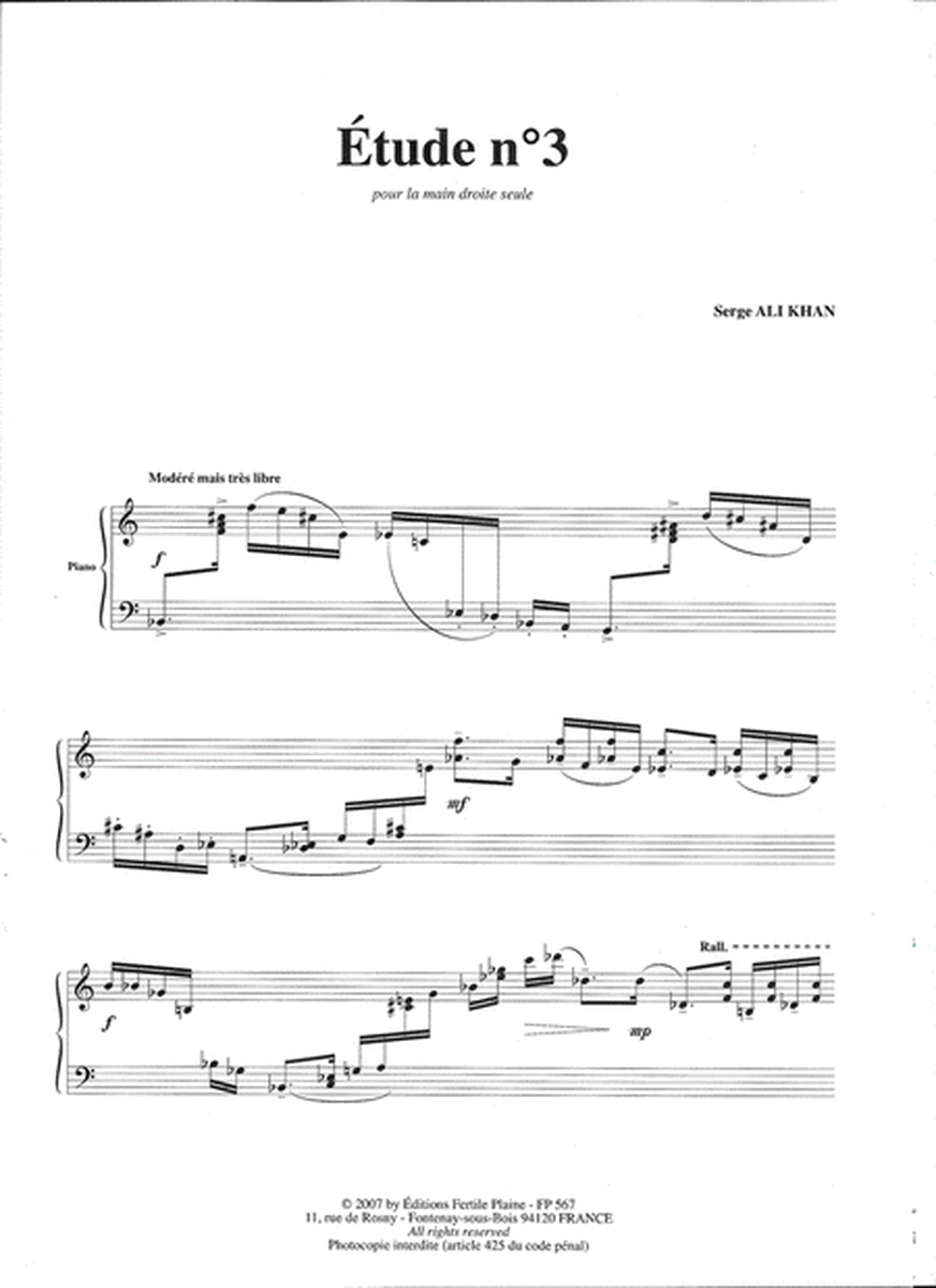 Etude N° 3