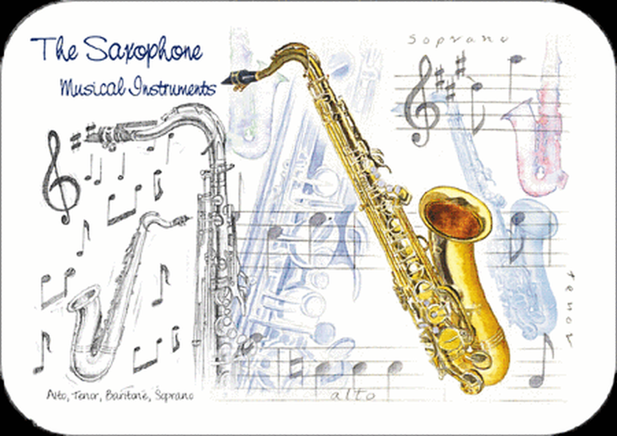 Saxophone Placemat - Pack Of 4