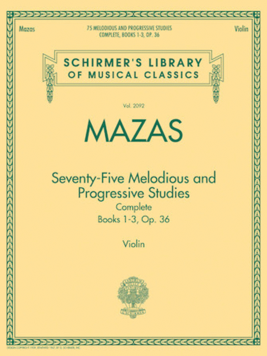 75 Melodious and Progressive Studies Complete, Op. 36