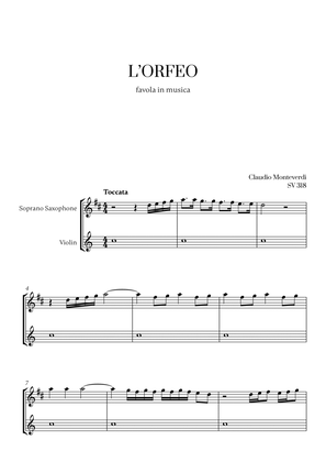 Monteverdi - l'Orfeo favola in musica SV 318 (for Soprano Saxophone and Violin)