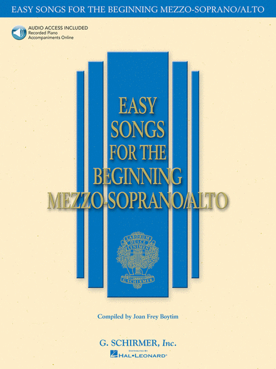 Easy Songs for the Beginning Mezzo-Soprano/Alto image number null