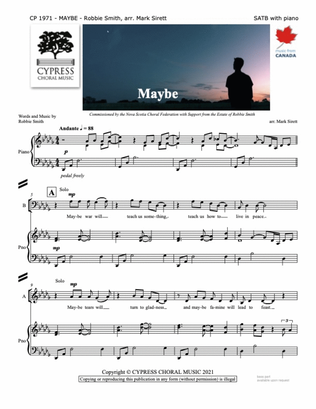 Book cover for Maybe SATB