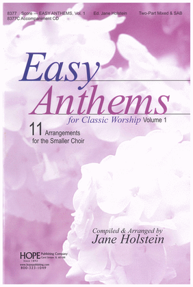 Book cover for Easy Anthems, Vol. 1