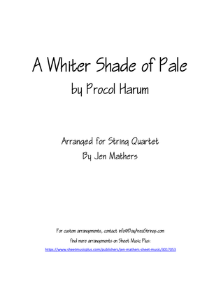 Book cover for A Whiter Shade Of Pale