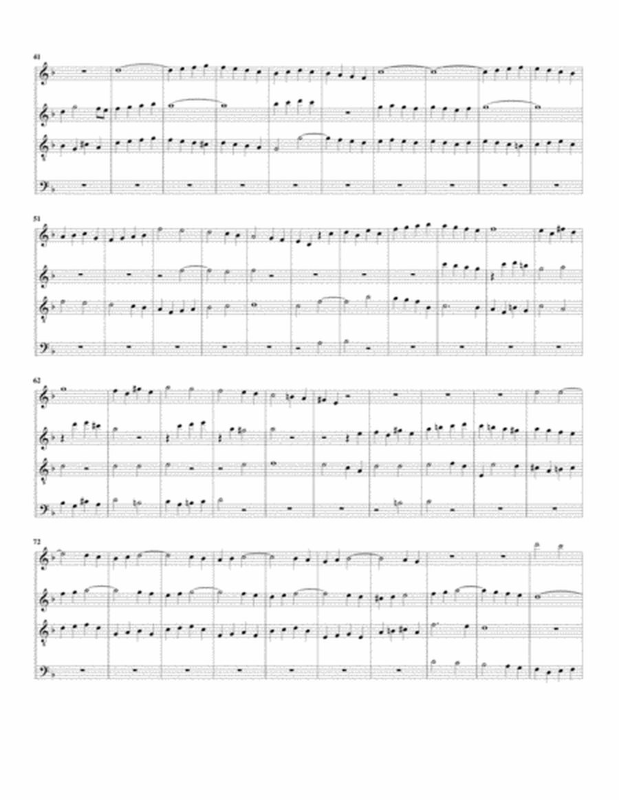 Sonata K.417 (fugue) (arrangement for 4 recorders)