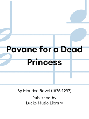 Book cover for Pavane for a Dead Princess