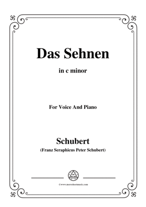 Schubert-Das Sehnen,Op.172 No.4,in c minor,for Voice&Piano