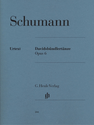 Book cover for Schumann - Davidsbundlertanze Op 6 Urtext