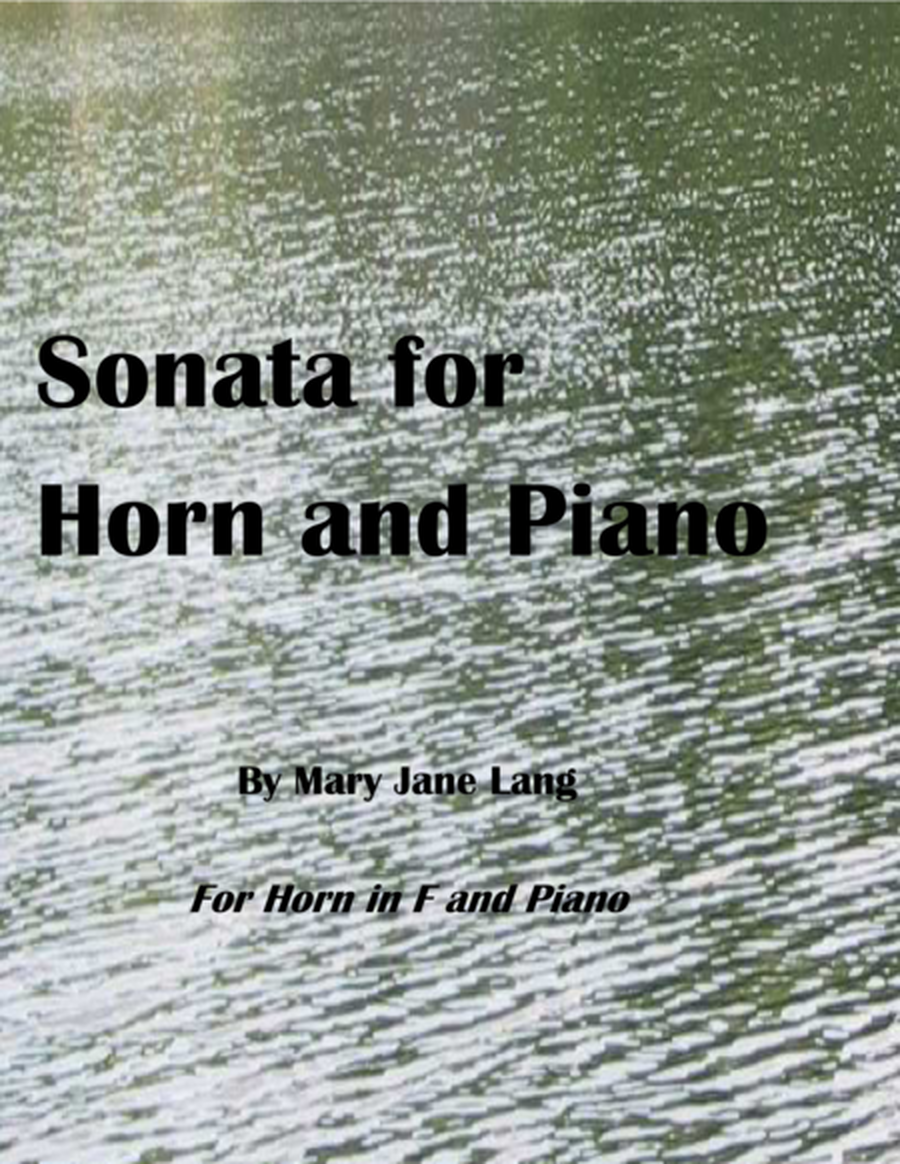 Sonata for Horn and Piano