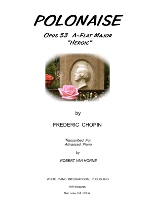 Book cover for Chopin A-Flat Polonaise Opus 53 A-Flat Major "Heroic"