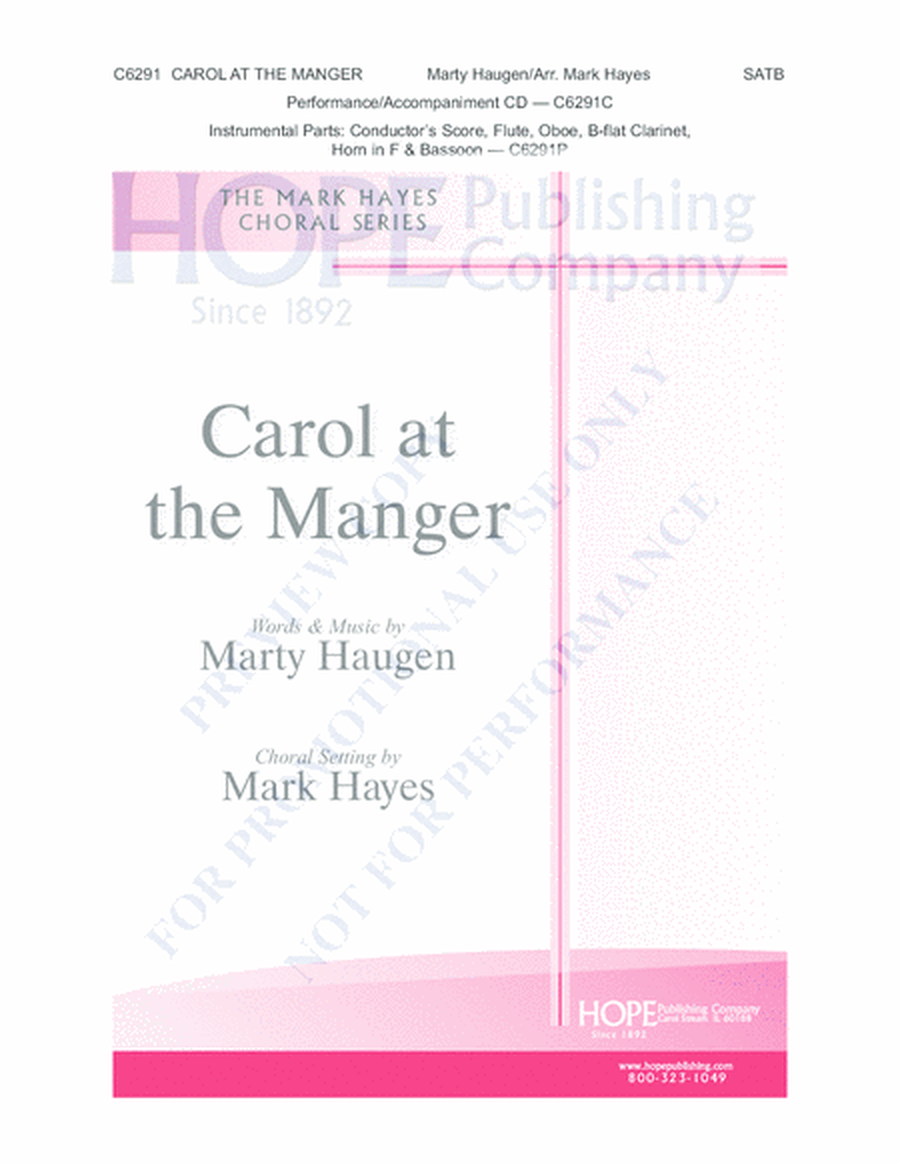 Carol At the Manger image number null