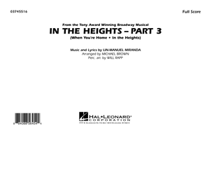 Book cover for In The Heights: Part 3 - Full Score