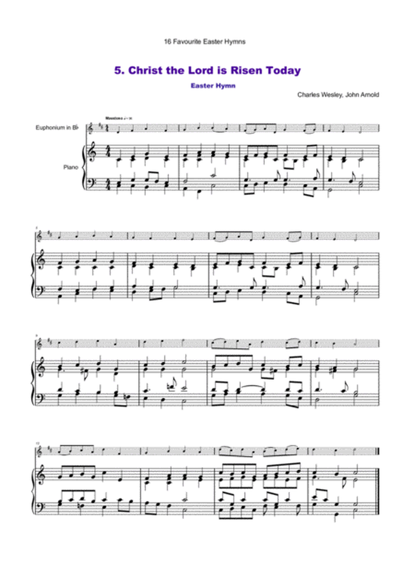 16 Favourite Easter Hymns for Solo Euphonium and Piano