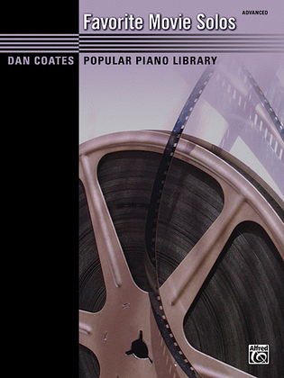 Book cover for Dan Coates Popular Piano Library -- Favorite Movie Solos