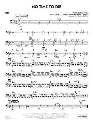 No Time to Die (from No Time To Die) (arr. Paul Murtha) - Bass