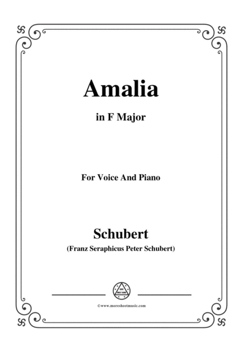 Schubert-Amalia,Op.173 No.1,in F Major,for Voice&Piano image number null