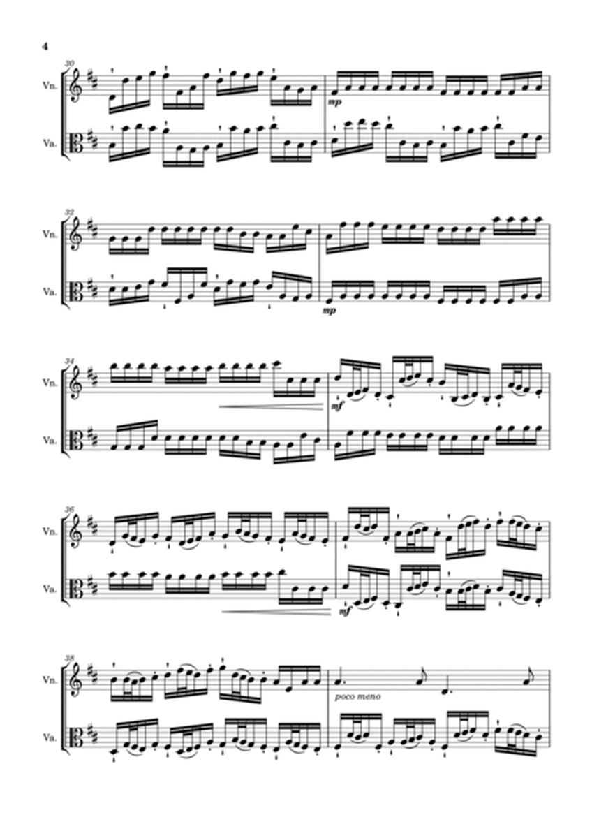 Johann Pachelbel - Canon in D Major, P.37; T.337. Arrangement for Violin and Viola. Score and Parts. image number null