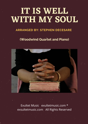 Book cover for It Is Well With My Soul (Woodwind Quartet and Piano)