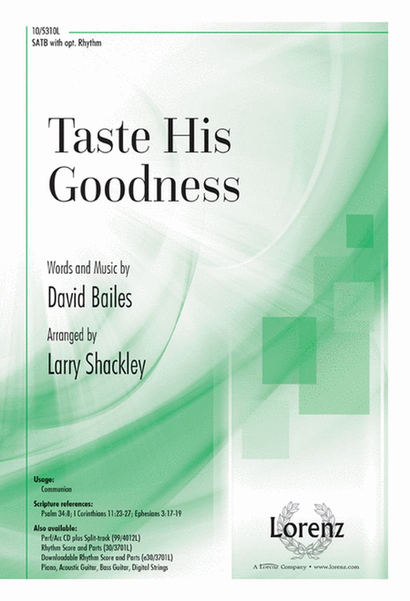 Taste His Goodness image number null