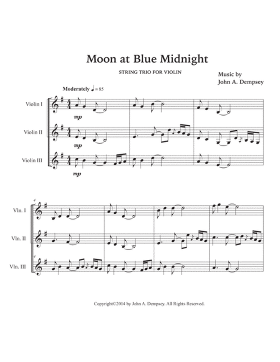 Moon at Blue Midnight (Violin Trio) image number null