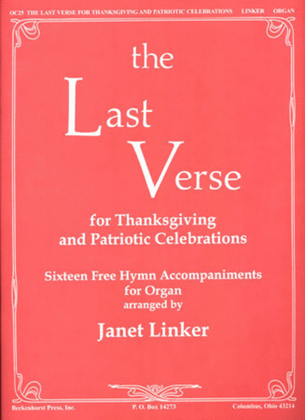 Book cover for The Last Verse for Thanksgiving & Patriotic