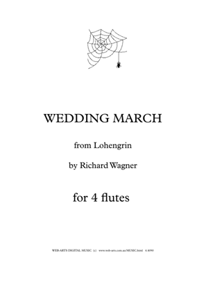 Book cover for WEDDING MARCH from Lohengrin for 4 flutes - WAGNER