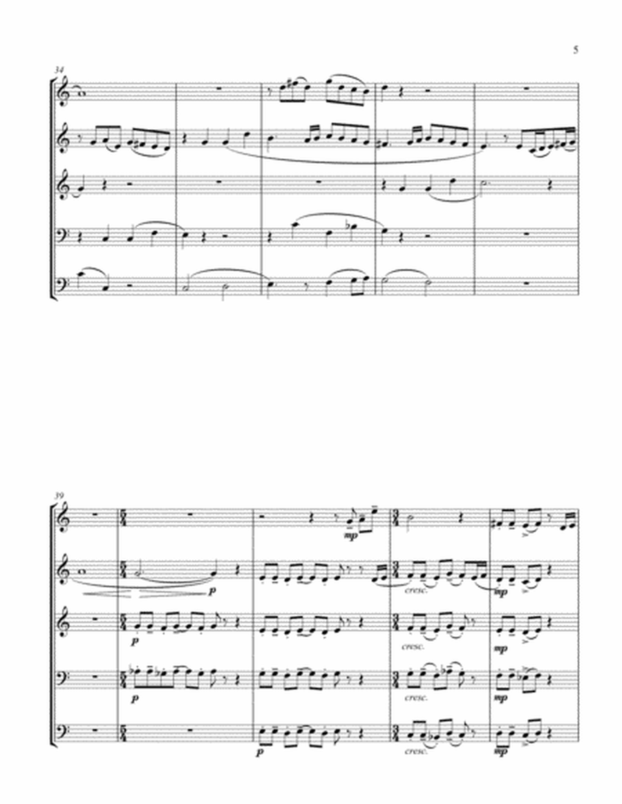CELEBRATION MARCH [Brass Quintet] image number null