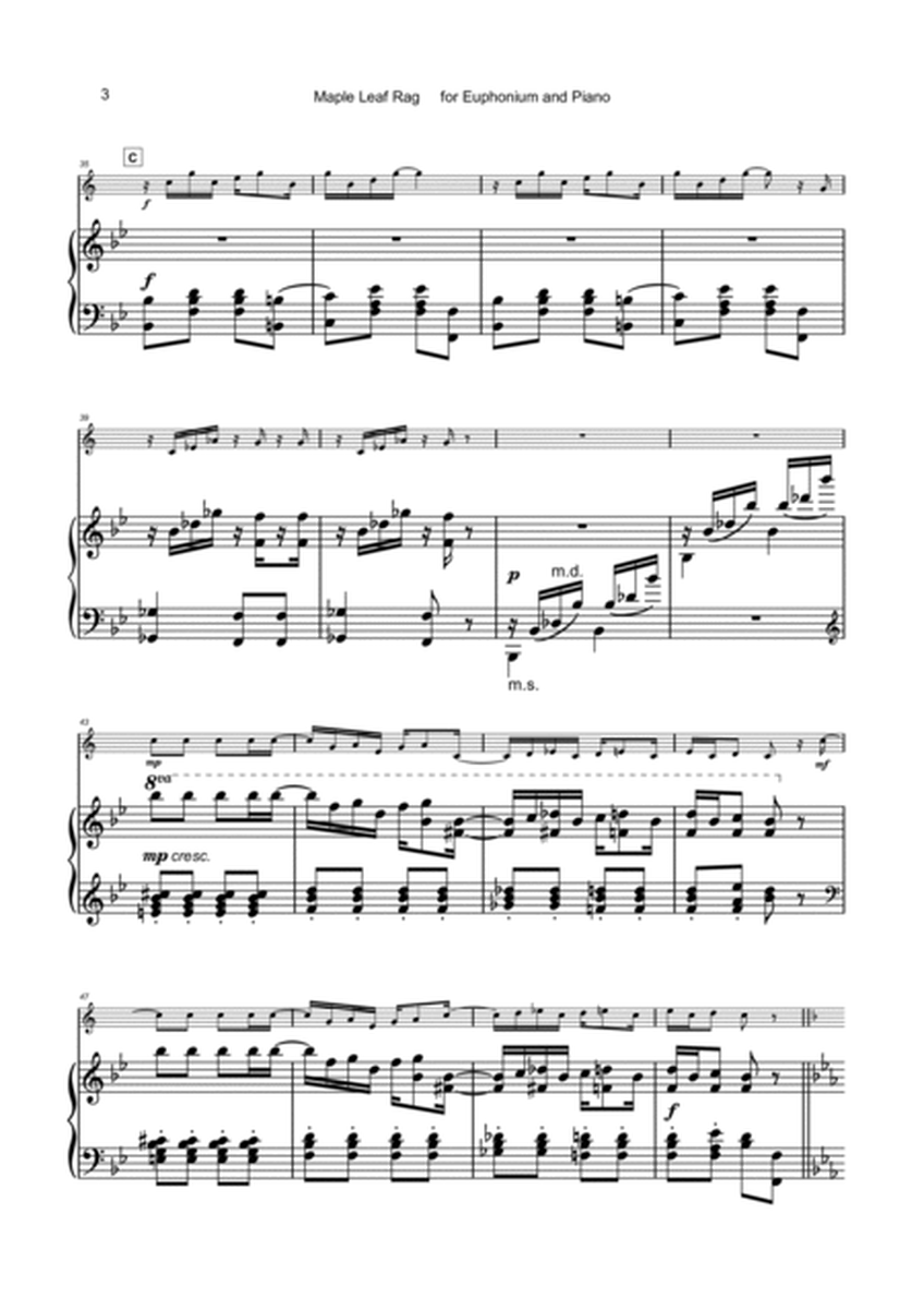 Maple Leaf Rag, by Scott Joplin, for Euphonium and Piano