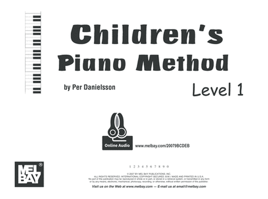 Children's Piano Method, Level 1 image number null