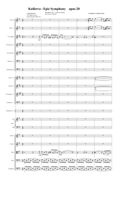 Book cover for Symphony No 13 in E minor "Kullervo" Opus 20 - 1st Movement (1 of 5) - Score Only