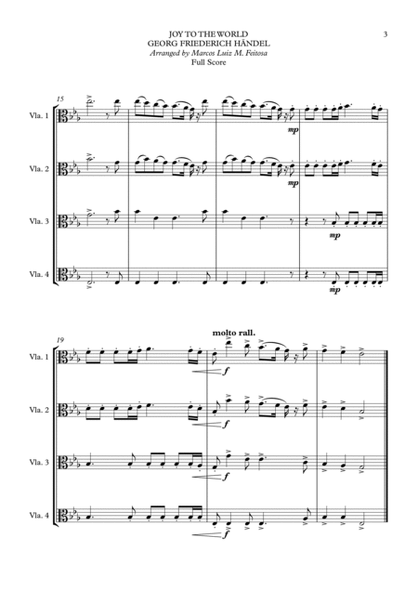 Joy To The World (Cantai Que o Salvador Chegou) - Viola Quartet image number null