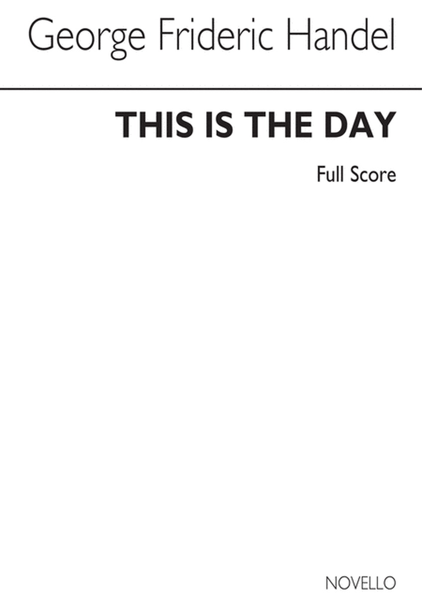 This Is The Day (Ed. Burrows) Full Score