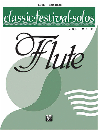 Book cover for Classic Festival Solos (C Flute), Volume 2