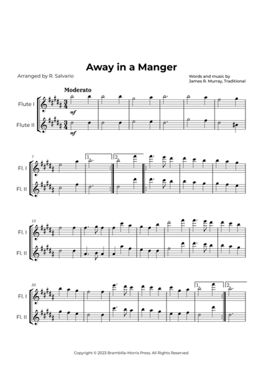 Away in a Manger (Key of B Major) image number null
