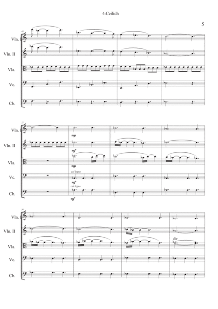 Ceilidh ( fourth movement of Clan) for string orchestra String Orchestra - Digital Sheet Music