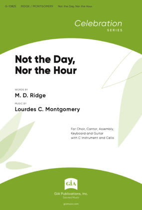 Book cover for Not the Day, Nor the Hour - Guitar edition