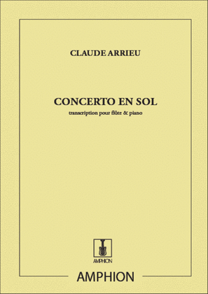 Book cover for Concerto En Sol Fl-Piano