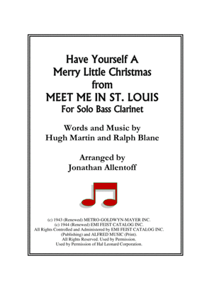 Book cover for Have Yourself A Merry Little Christmas from MEET ME IN ST. LOUIS