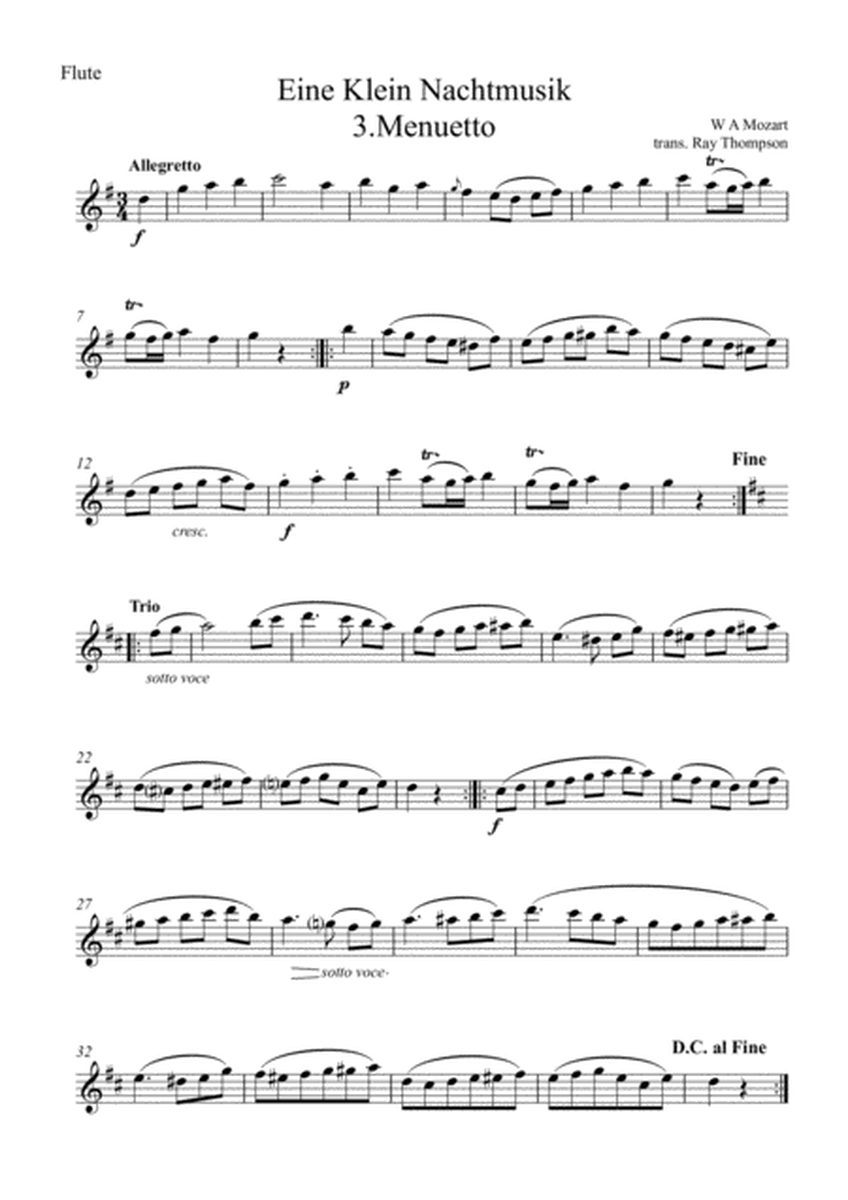 Mozart: Serenade No.13 in G "Eine Kleine Nachtmusik" K.525 Mvt.III Menuetto - wind quintet image number null