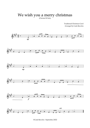 Book cover for We wish you a merry Christmas (Clarinet Bb Solo)