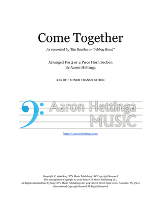 Book cover for Come Together