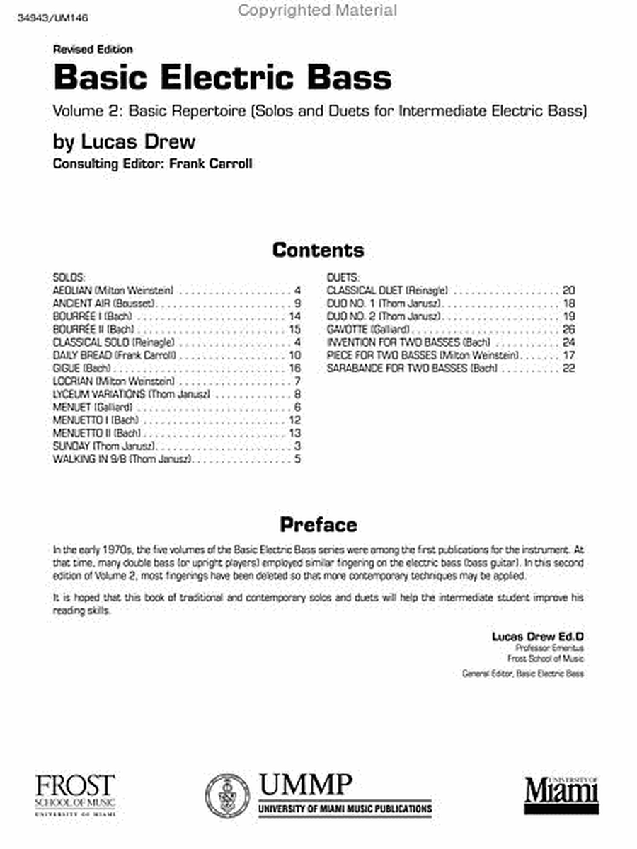 Basic Electric Bass, Volume 2