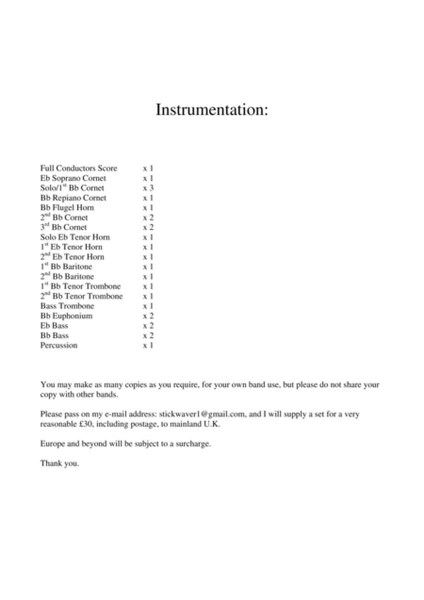 The Skye Boat Song (Brass Band - Score) image number null