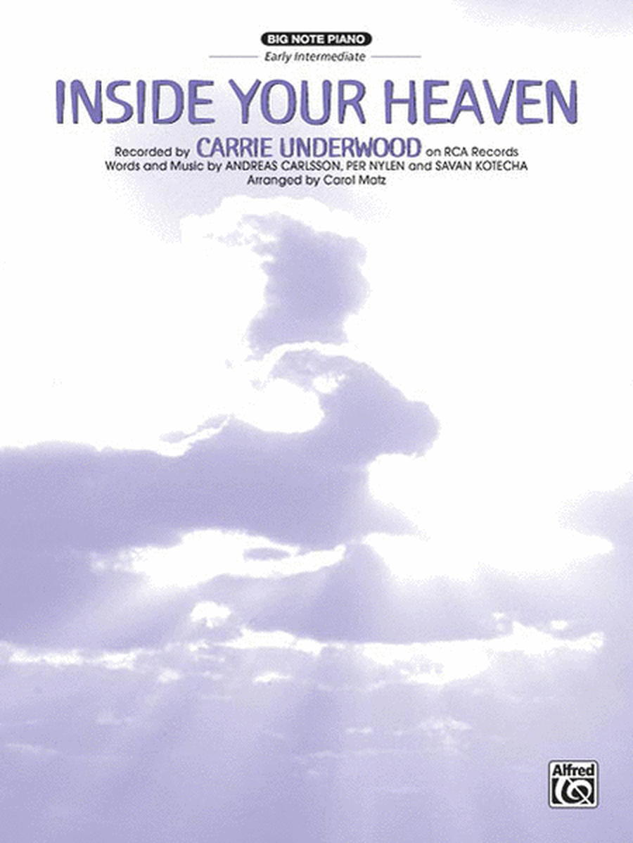 Inside Your Heaven - Big Note Piano