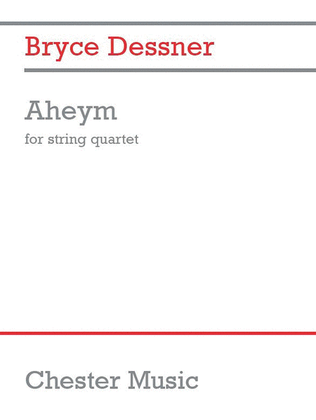 Book cover for Aheym for String Quartet