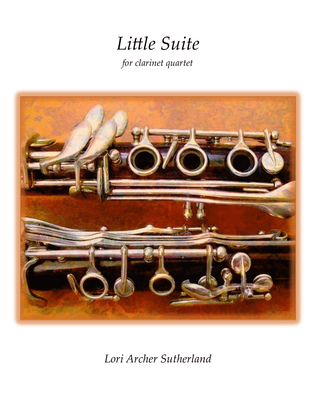 Book cover for Little Suite for clarinet quartet