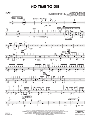 No Time to Die (from No Time To Die) (arr. Paul Murtha) - Drums