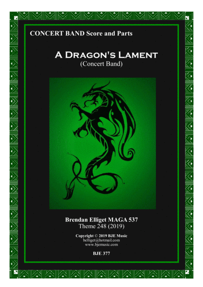 A Dragon's Lament - Concert Band Score and Parts PDF image number null