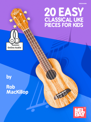 Book cover for 20 Easy Classical Uke Pieces for Kids
