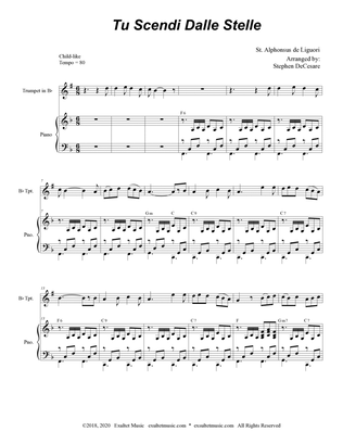 Tu Scendi Dalle Stelle (Bb-Trumpet solo and Piano)